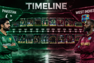 Pakistan National Cricket Team Vs West Indies Cricket Team Timeline