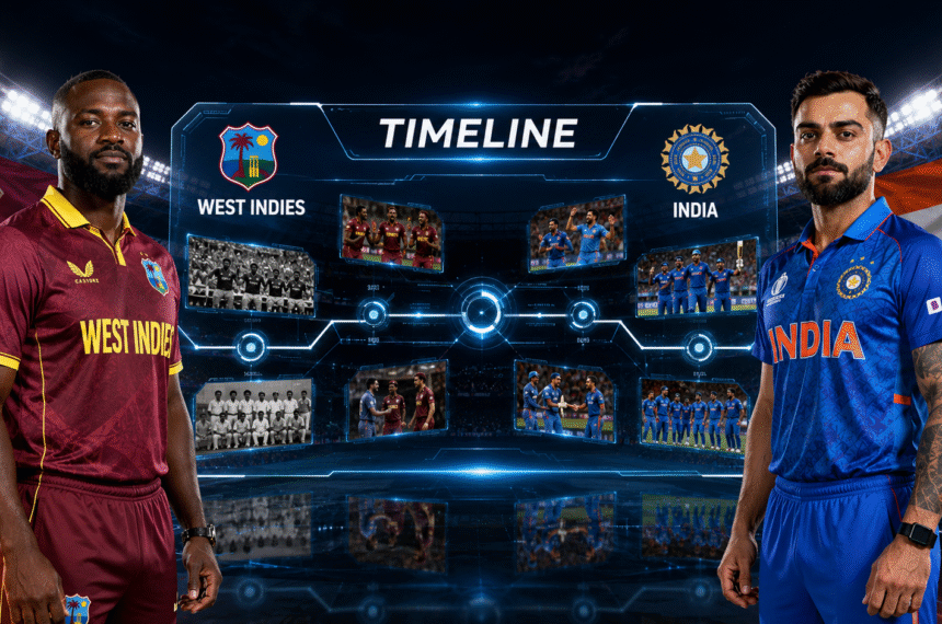 West Indies Cricket Team Vs India National Cricket Team Timeline