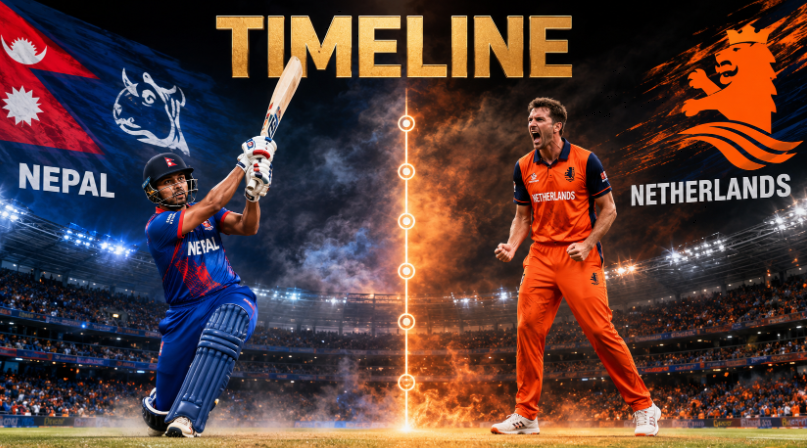 Netherlands National Cricket Team Vs Nepal National Cricket Team Timeline